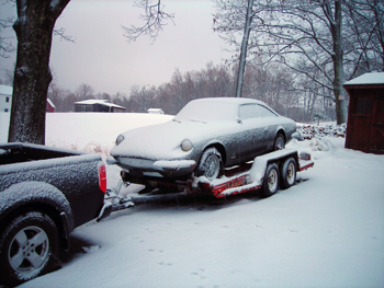 snowy Ferrari