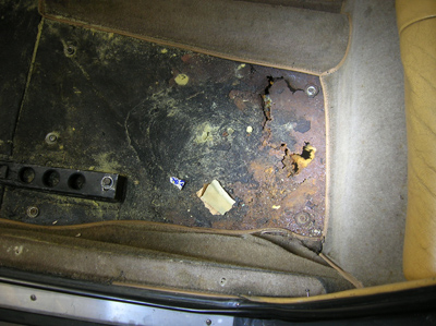 floor pan rust